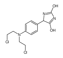 5-[4-[bis(2-chloroethyl)amino]phenyl]imidazolidine-2,4-dione结构式