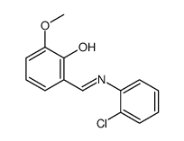 6-[(2-chloroanilino)methylidene]-2-methoxycyclohexa-2,4-dien-1-one Structure