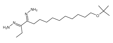 (14-(tert-butoxy)tetradecane-3,4-diylidene)bis(hydrazine)结构式