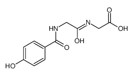 2-[[2-[(4-hydroxybenzoyl)amino]acetyl]amino]acetic acid结构式