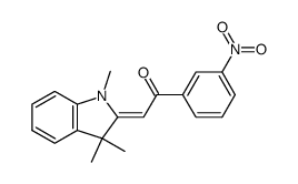 1-(3-nitrophenyl)-2-(1,3,3-trimethylindolin-2-ylidene)ethan-1-one结构式