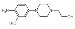 2-[4-(4-Amino-3-methylphenyl)-1-piperazinyl]-1-ethanol structure