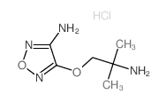 4-(2-Amino-2-methyl-propoxy)-furazan-3-ylamine hydrochloride结构式