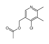 5-Acetoxymethyl-2,3-dimethyl-4-chloropyridine结构式