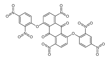 1,5-bis(2,4-dinitrophenoxy)-4,8-dinitroanthraquinone Structure