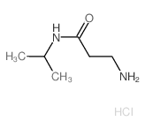 3-amino-N-(propan-2-yl)propanamide hydrochloride结构式