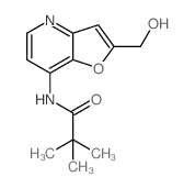 N-(2-(羟基甲基)呋喃并[3,2-b]吡啶-7-基)-三甲基乙酰胺结构式
