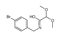 N-(4-Bromobenzyl)-2,2-dimethoxyacetamide structure