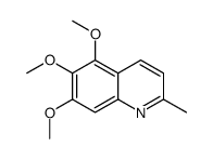 5,6,7-trimethoxy-2-methylquinoline结构式