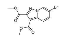 6-bromo-pyrazolo[1,5-a]pyridine-2,3-dicarboxylic acid dimethyl ester Structure