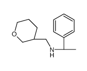 (1S)-N-(oxan-3-ylmethyl)-1-phenylethanamine structure