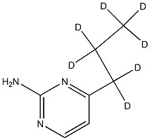 2-Amino-4-(n-propyl-d7)-pyrimidine结构式