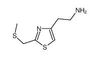 (2-{2-[(methylthio)methyl]-1,3-thiazol-4-yl}ethyl)amine(SALTDATA: FREE) structure