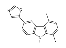 1,4-dimethyl-6-(oxazol-5-yl)-9H-carbazole结构式