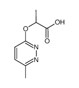 2-[(6-methylpyridazin-3-yl)oxy]propanoic acid Structure