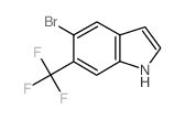 5-Bromo-6-(trifluoromethyl)-1H-indole structure