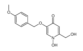 1-hydroxy-2-hydroxymethyl-5-(4-methoxybenzyloxy)-4-pyridone Structure