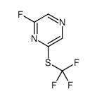 2-Fluoro-6-[(trifluoromethyl)sulfanyl]pyrazine Structure