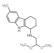N-(2,2-dimethoxyethyl)-6-methyl-2,3,4,9-tetrahydro-1H-carbazol-1-amine Structure