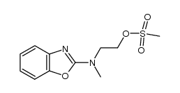 methanesulfonic acid 2-(benzooxazol-2-ylmethylamino)ethyl ester Structure