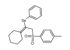 (1-cyclohexylidene-2-tosylethyl)(phenyl)selane Structure