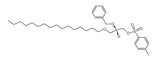 3-O-hexadecyl-2-O-benzyl-sn-glycerol 1-O-p-toluenesulfonate Structure