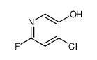 4-chloro-6-fluoropyridin-3-ol结构式
