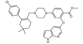 Methyl 2-[(1H-pyrrolo[2,3-b]pyridin-5-yl)oxy]-4-[4-[[2-(4-chlorophenyl)-4,4-dimethylcyclohex-1-enyl]methyl]piperazin-1-yl]benzoate picture