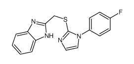 2-[[1-(4-fluorophenyl)imidazol-2-yl]sulfanylmethyl]-1H-benzimidazole Structure