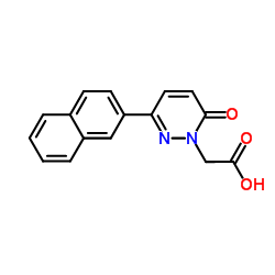 [3-(2-Naphthyl)-6-oxo-1(6H)-pyridazinyl]acetic acid结构式