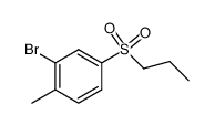 2-bromo-1-methyl-4-(propylsulfonyl)benzene结构式