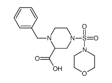 1-benzyl-4-morpholin-4-ylsulfonylpiperazine-2-carboxylic acid结构式