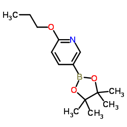 2-propoxy-5-(4,4,5,5-tetramethyl-1,3,2-dioxaborolan-2-yl)pyridine Structure