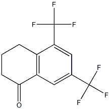5,7-BIS(TRIFLUOROMETHYL)-2,3,4-TRI HYDRONAPHTHALEN-1-ONE结构式
