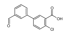 2-chloro-5-(3-formylphenyl)benzoic acid Structure