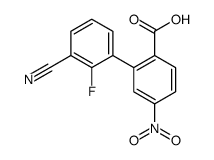 2-(3-cyano-2-fluorophenyl)-4-nitrobenzoic acid Structure