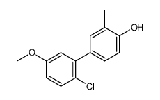 4-(2-chloro-5-methoxyphenyl)-2-methylphenol结构式
