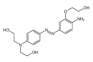 2-[4-[[4-amino-3-(2-hydroxyethoxy)phenyl]diazenyl]-N-(2-hydroxyethyl)anilino]ethanol Structure