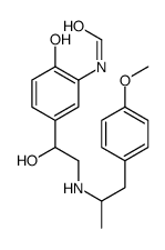 N-[2-Hydroxy-5-(1-hydroxy-2-{[1-(4-methoxyphenyl)-2-propanyl]amin o}ethyl)phenyl]formamide结构式