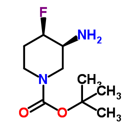 (3S,4R)-3-氨基-4-氟哌啶-1-甲酸叔丁酯图片