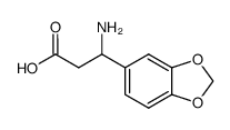 3-氨基-3-苯并[1,3]二氧戊环-5-基丙酸结构式