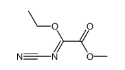 Acetic acid, (cyanoimino)ethoxy-, methyl ester (9CI) structure