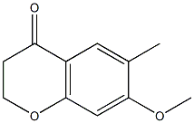 7-METHOXY-6-METHYLCHROMAN-4-ONE结构式