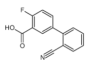 5-(2-cyanophenyl)-2-fluorobenzoic acid structure