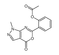 [2-(1-methyl-4-oxopyrazolo[3,4-d][1,3]oxazin-6-yl)phenyl] acetate结构式