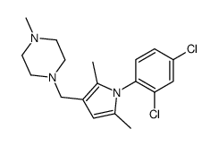 1-[[1-(2,4-dichlorophenyl)-2,5-dimethylpyrrol-3-yl]methyl]-4-methylpiperazine结构式
