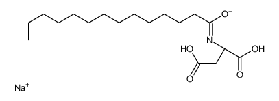 sodium,hydron,(2S)-2-(tetradecanoylamino)butanedioate Structure