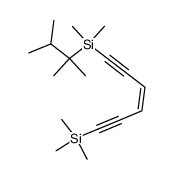 (E)-1-[Dimethyl-(1,1,2-trimethyl-propyl)-silanyl]-6-trimethylsilanyl-hex-3-ene-1,5-diyne结构式
