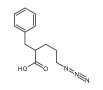 5-azido-2-benzylpentanoic acid结构式