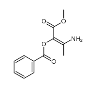 (E)-3-amino-1-methoxy-1-oxobut-2-en-2-yl benzoate Structure